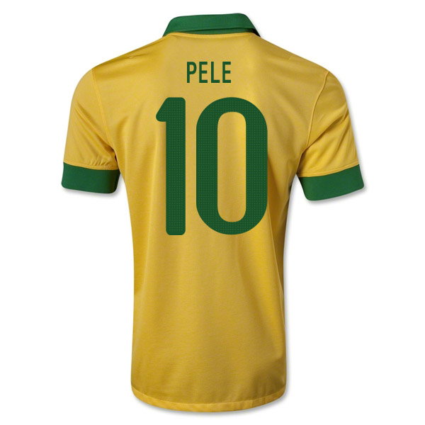 2013-14 Brazil Home Shirt (Pele 10) [519871518730-29453] - Uksoccershop