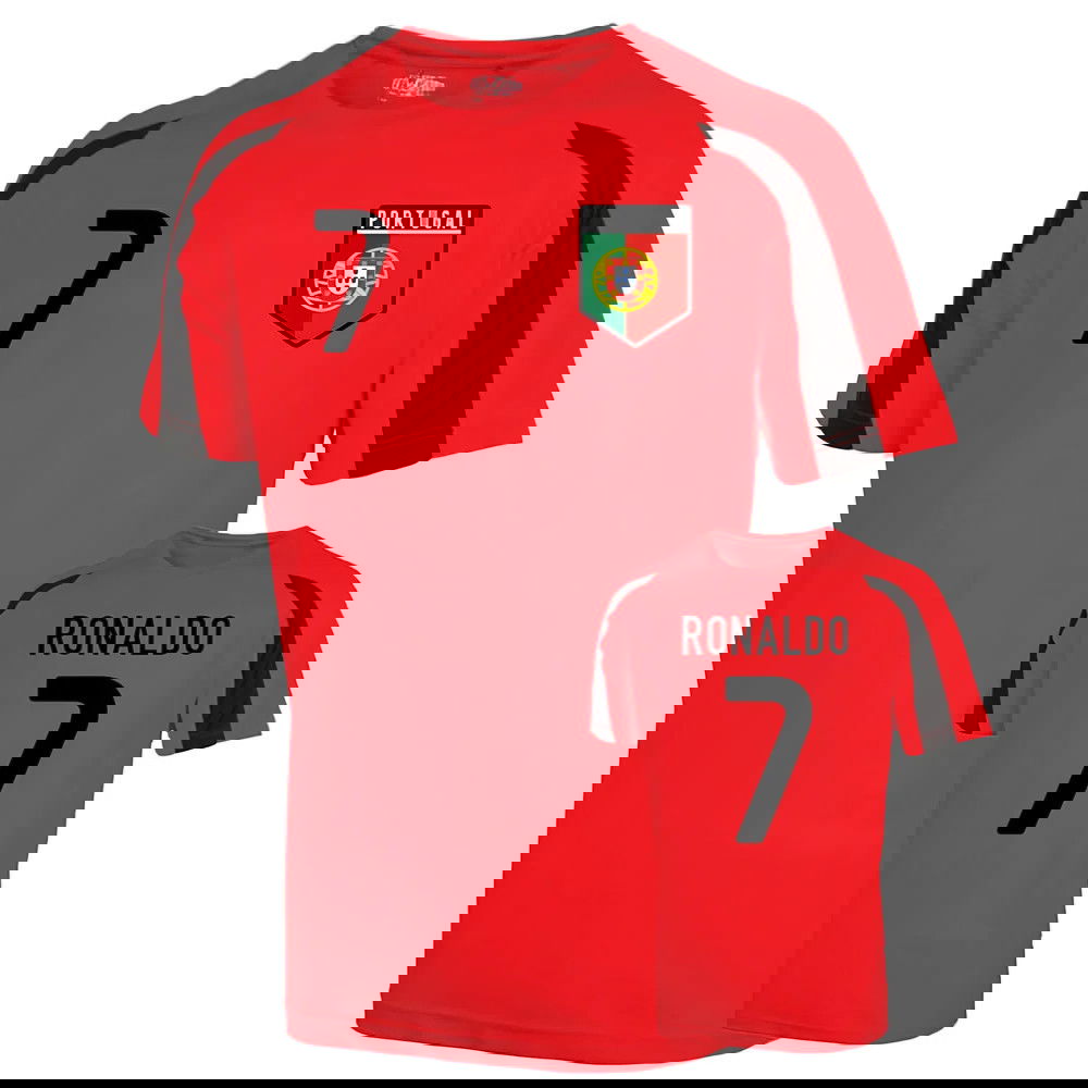 Portugal Sports Training Jersey (ronaldo 7) Kids [TRAINREDKIDS