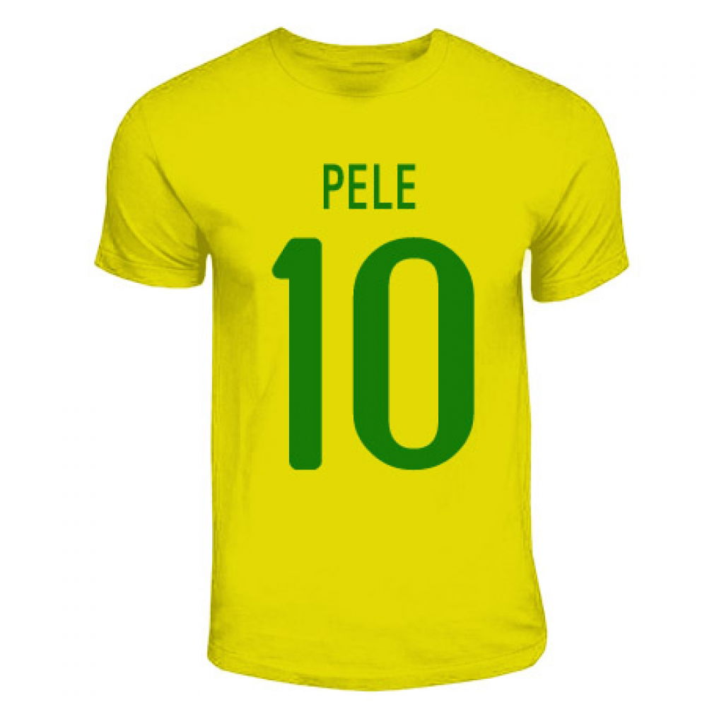 Pele Brazil Hero T-shirt (yellow) [TSHIRTYELLOWKIDS,TSHIRTYELLOW