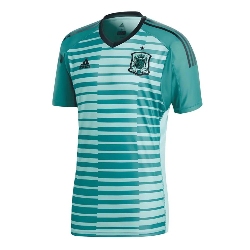 2018-2019 Spain Home Adidas Goalkeeper Shirt (Green) [BR2703