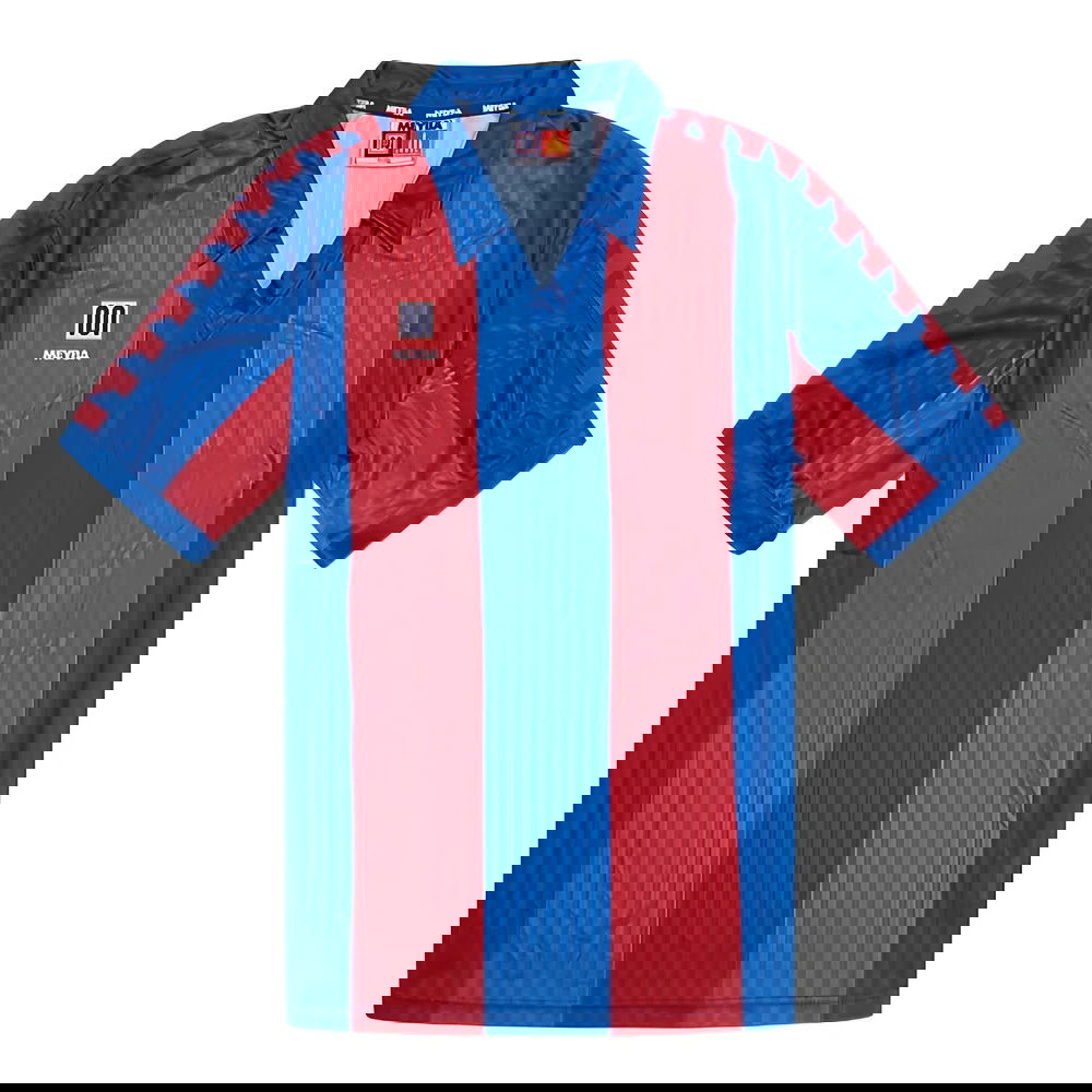 MEYBA バルサタイプ 赤青 ストライプ シャツ Lサイズ MEYBA バルサタイプ 赤青 ストライプ シャツ Lサイズ