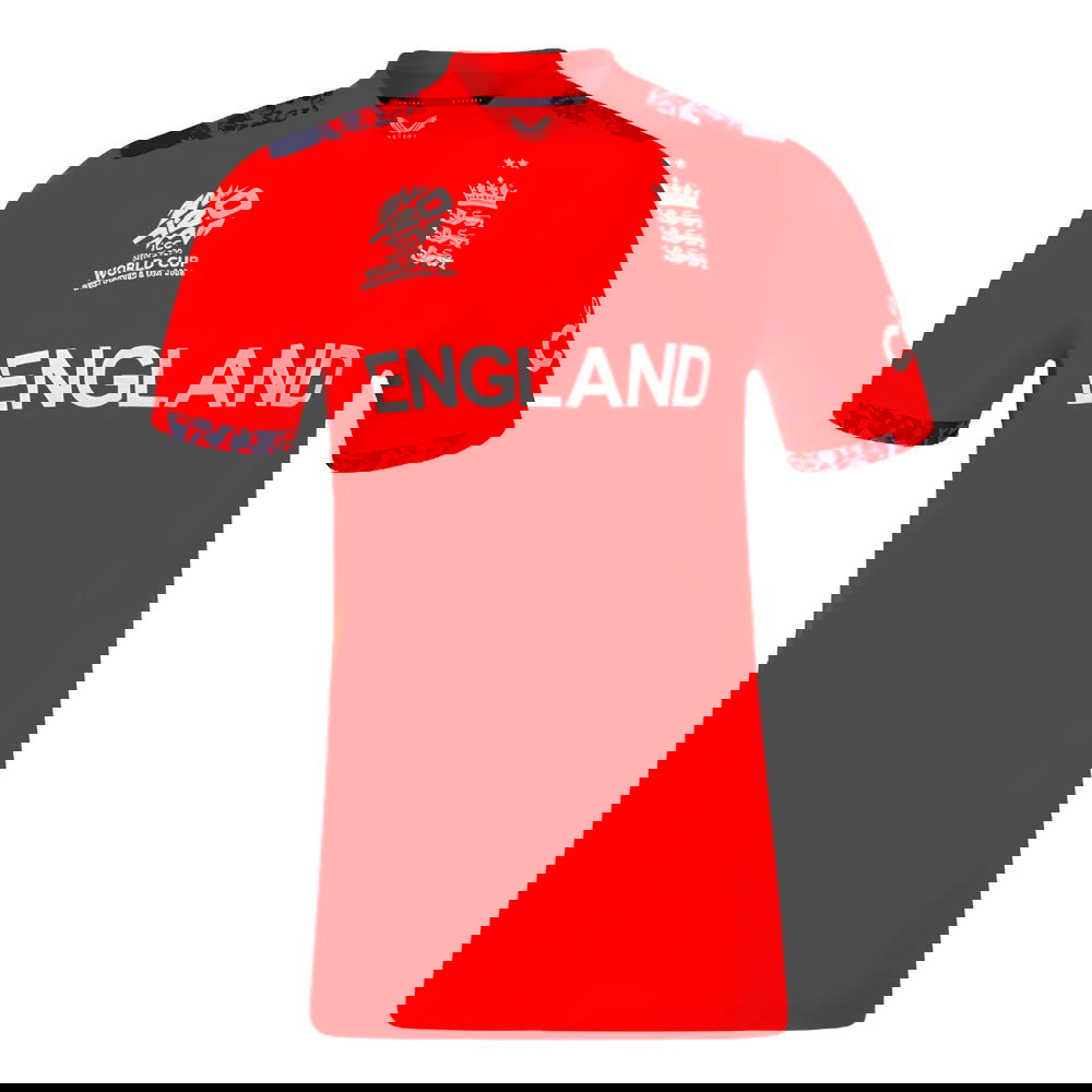 2024 England Cricket T20 Replica S/S T-Shirt World Cup (Ladies