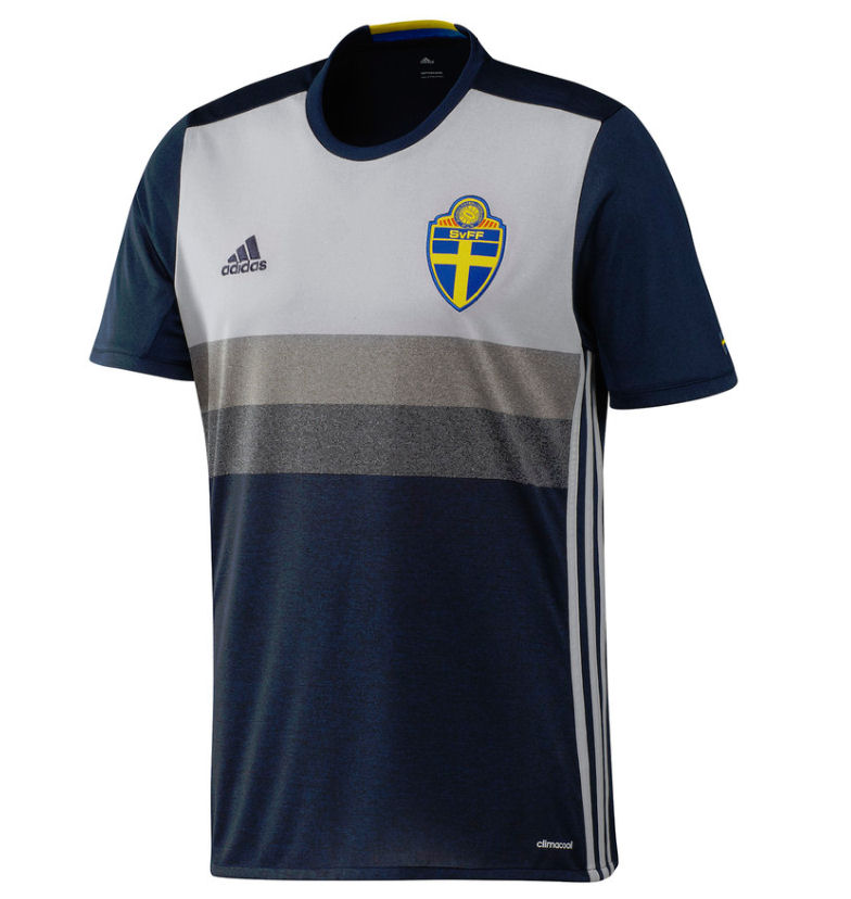 2016-2017 Sweden Away Adidas Football Shirt [AA0456] - Uksoccershop