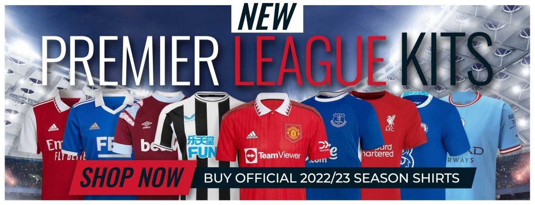 Premier League Football Shirts & Kits at UKSoccershop.com