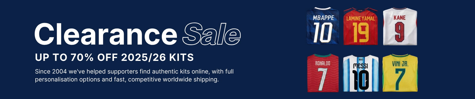 Cheap Football Shirts & Clearance Kits